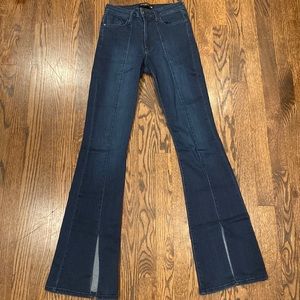 High waisted flare jeans